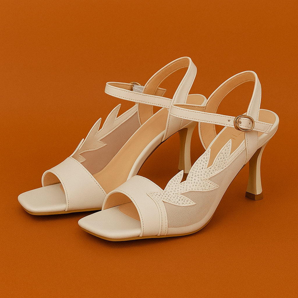 Naked Soles | AirGlam | Women's Mesh High Heel Sandals – Summer Style