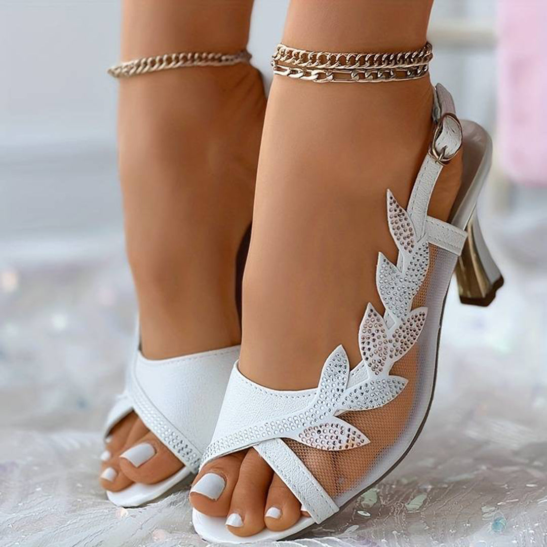Naked Soles | AirGlam | Women's Mesh High Heel Sandals – Summer Style