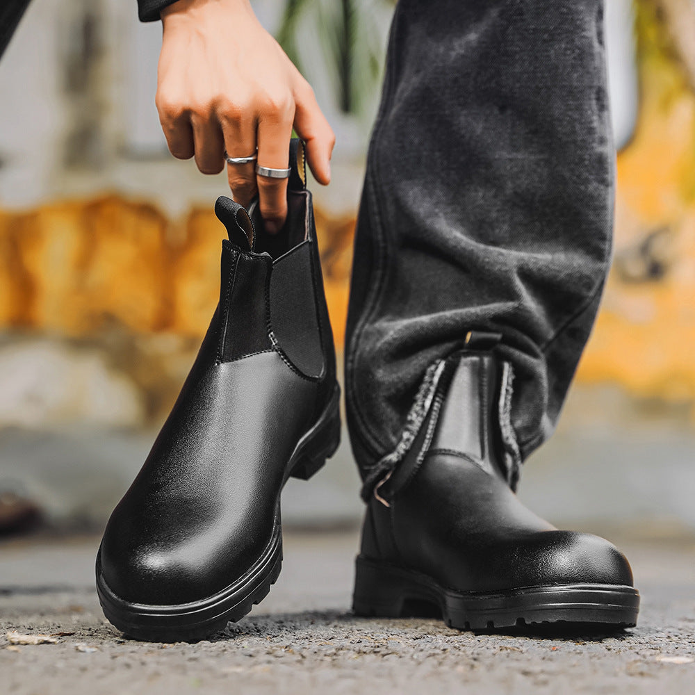 Naked Soles | DedricForm | Black Chelsea Boots for Men – Classic Everyday Comfort