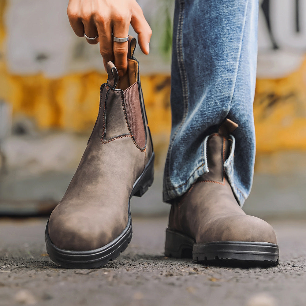 Naked Soles | DedricForm | Black Chelsea Boots for Men – Classic Everyday Comfort