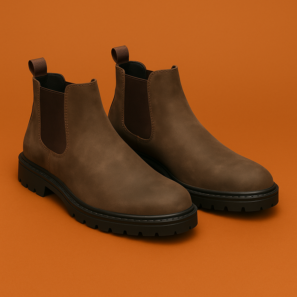 Naked Soles | DedricForm | Black Chelsea Boots for Men – Classic Everyday Comfort