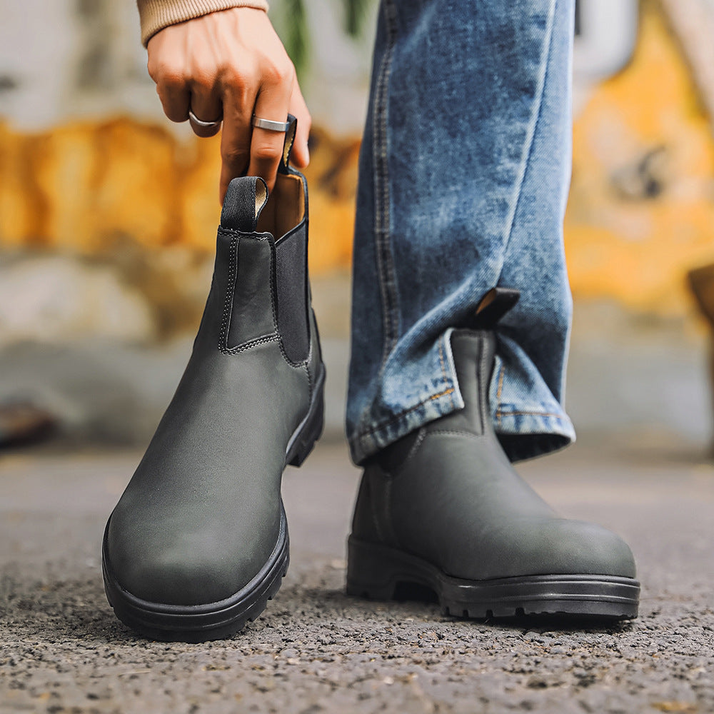 Naked Soles | DedricForm | Black Chelsea Boots for Men – Classic Everyday Comfort