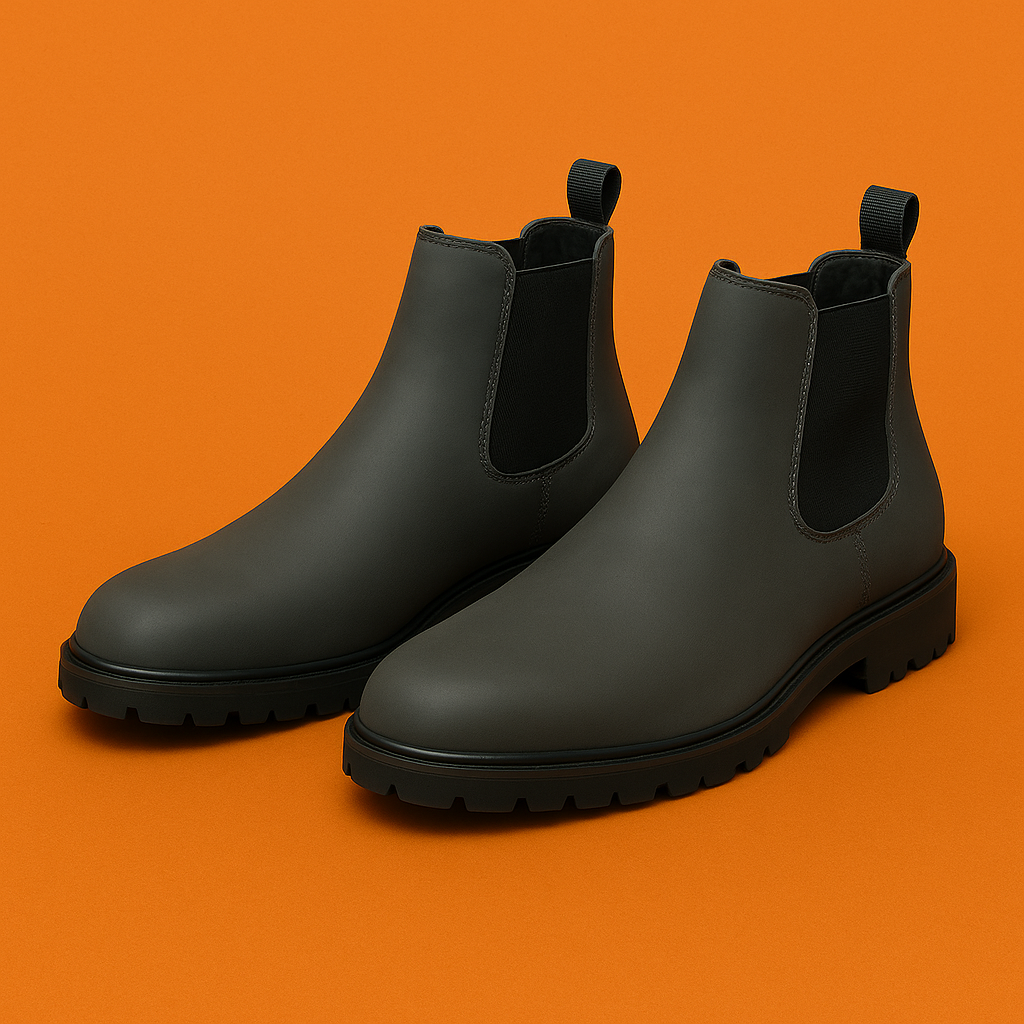 Naked Soles | DedricForm | Black Chelsea Boots for Men – Classic Everyday Comfort