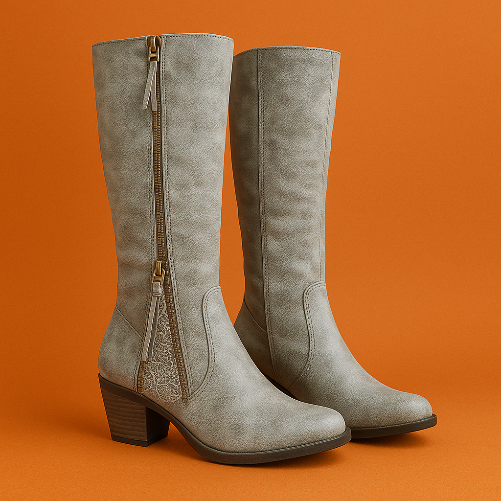 Naked Soles | Elara | Women's Elegant Summer Heeled Boots – Chic & Refined