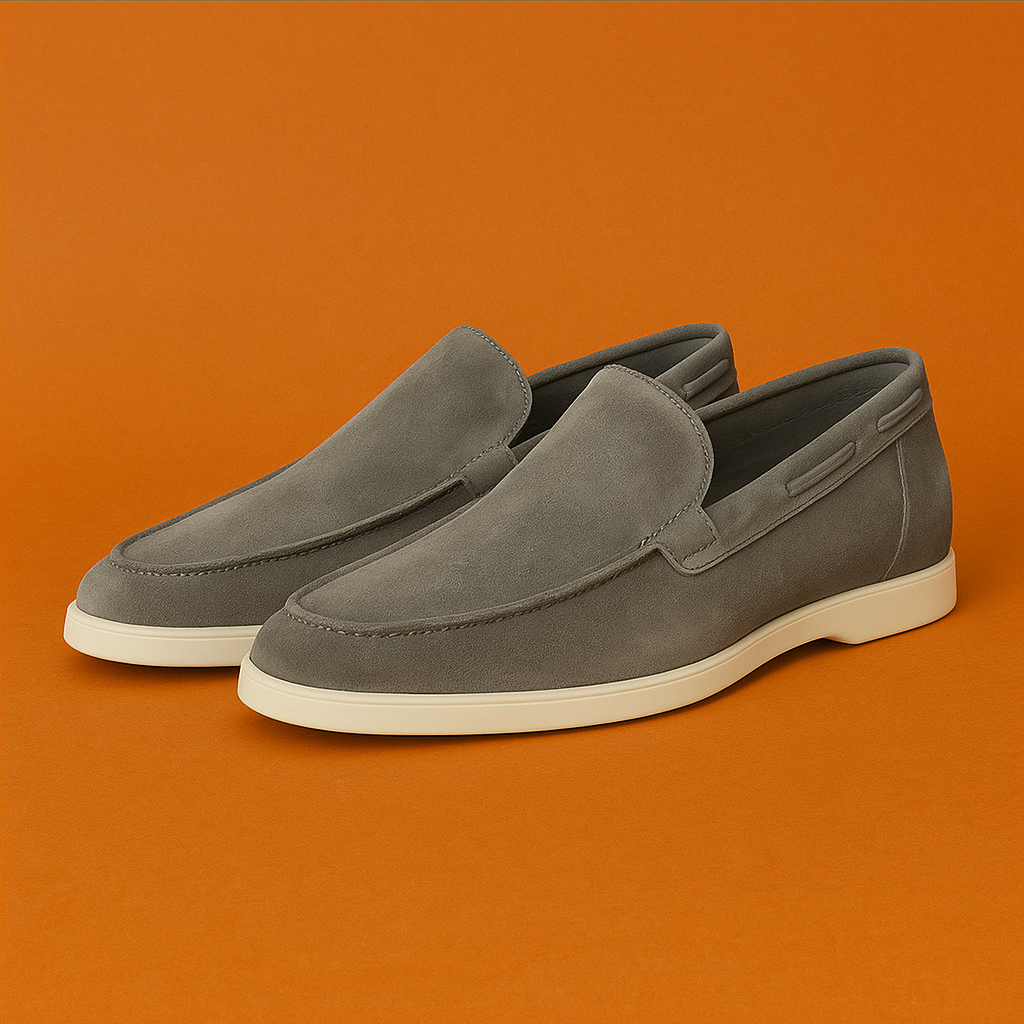 Naked Soles | ElmoSuede | Brown Suede Loafers for Men – Timeless Style