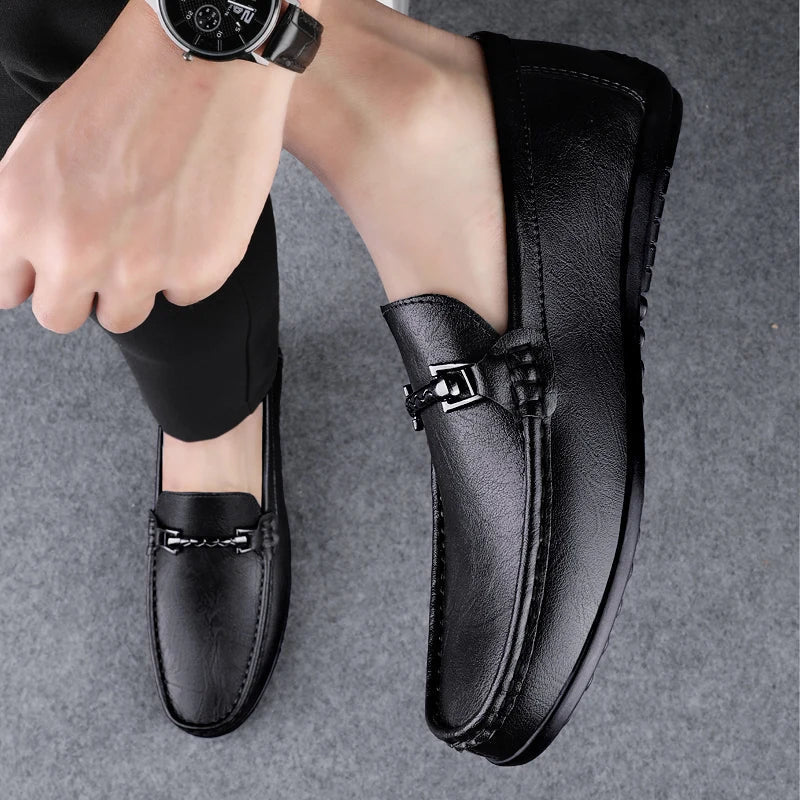 Naked Soles | Erovan | Men's Leather Loafers – Sleek Minimalist Style