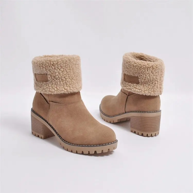 Naked Soles | FrostRise | Mid Heel Boots – Winter-Ready Style
