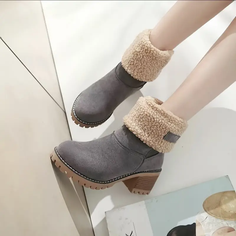 Naked Soles | FrostRise | Mid Heel Boots – Winter-Ready Style