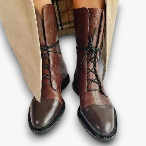 Naked Soles | LeoraBlock | Women’s Vintage Block Heel Boots – Timeless Appeal