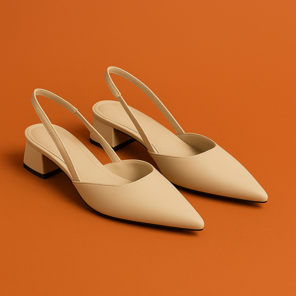 Naked Soles | LiraSling | Women's Slingback Heeled Sandals – Refined Comfort