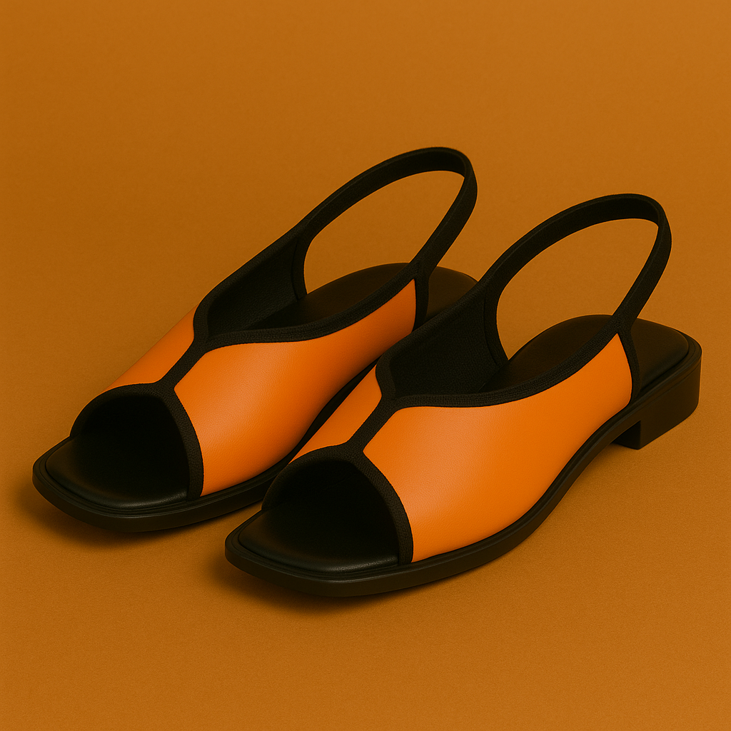 Naked Soles | MonoTread | Monochrome Contrast Sandals – Bold Look
