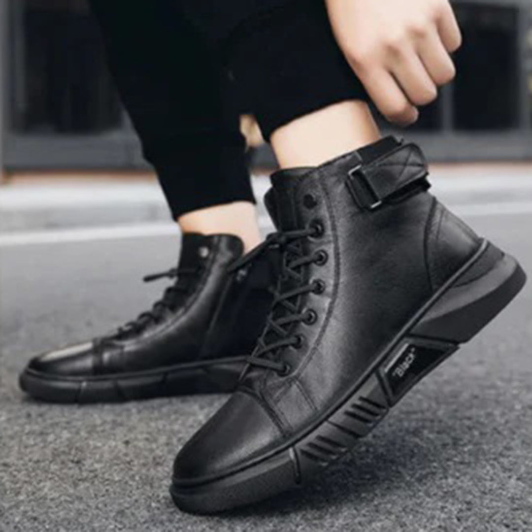 Naked Soles | NoirBreeze | Men's Black Summer Boots – Lightweight & Sleek