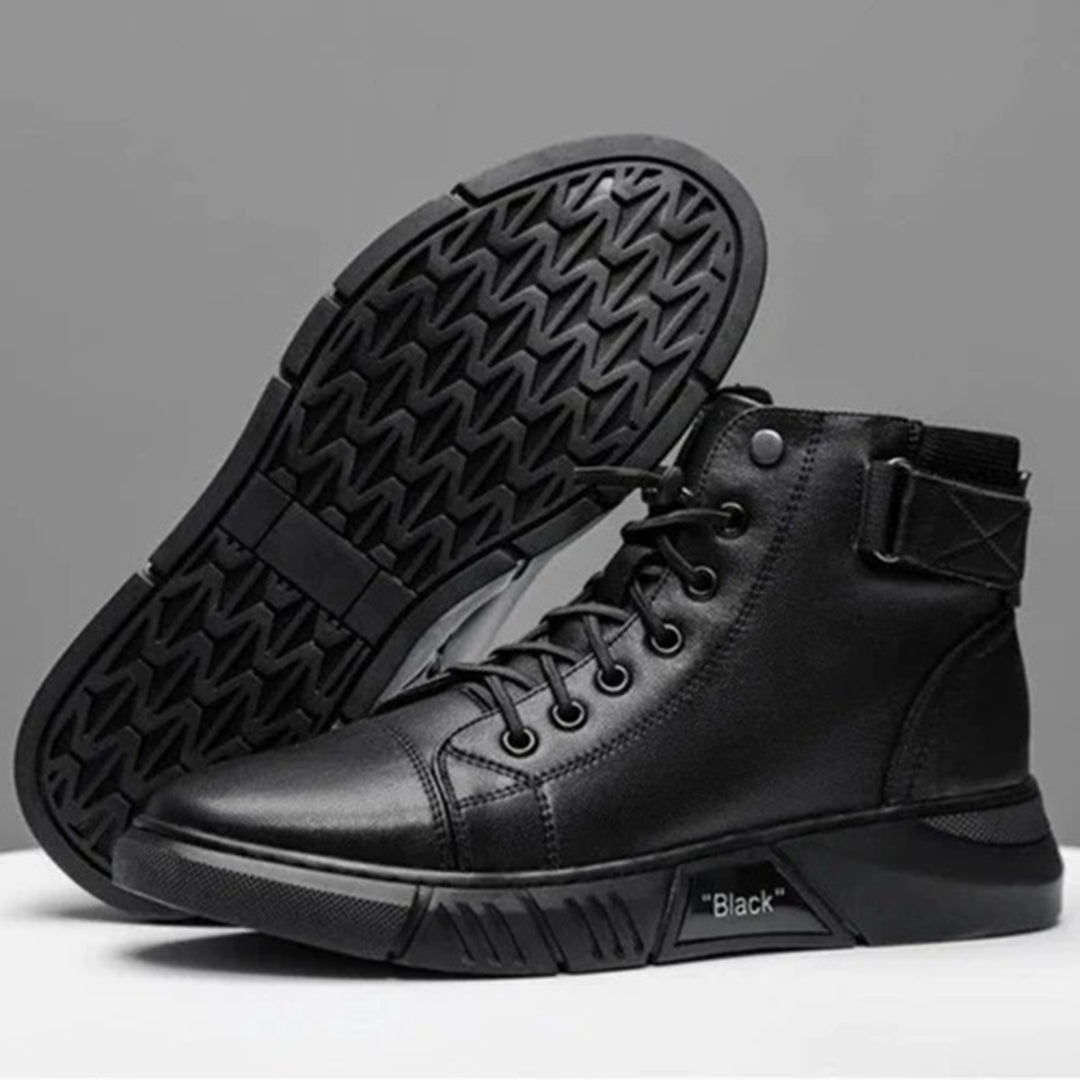 Naked Soles | NoirBreeze | Men's Black Summer Boots – Lightweight & Sleek