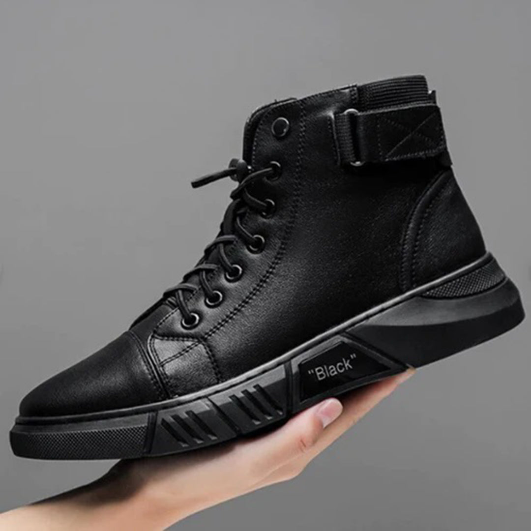 Naked Soles | NoirBreeze | Men's Black Summer Boots – Lightweight & Sleek