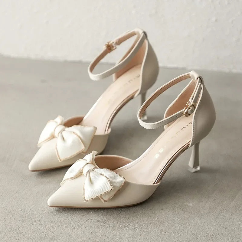 Naked Soles | Notta | Women's Bow Heels – Evening Elegance