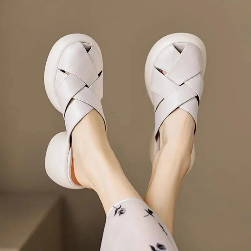 Naked Soles | StellarStep | Women's Mule Sandals – Effortless Shine