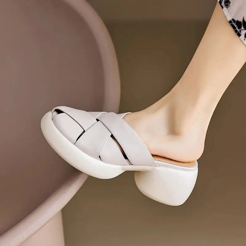 Naked Soles | StellarStep | Women's Mule Sandals – Effortless Shine