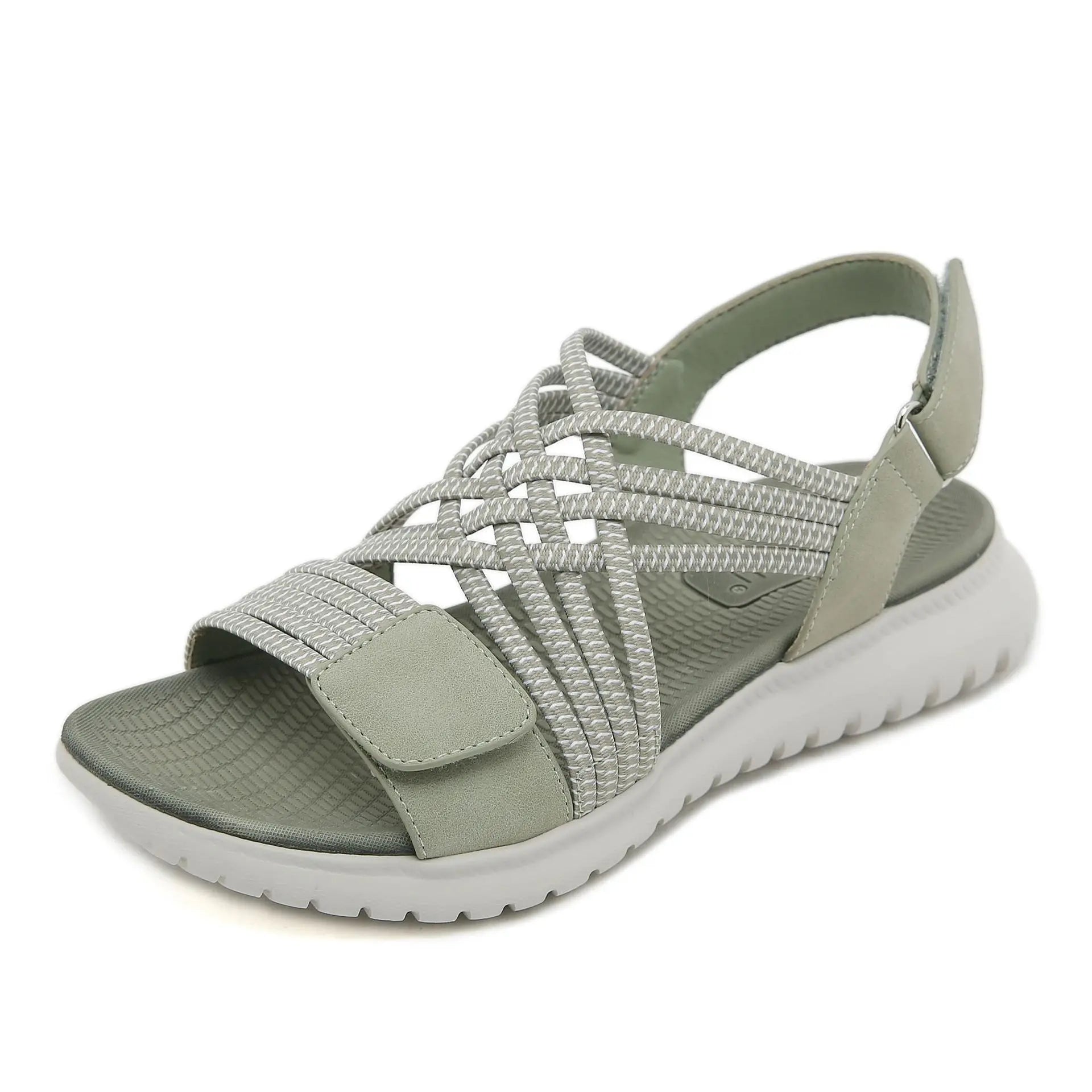 Naked Soles | StrideLuxe | Women's Striped Sandals – Chic Summer Design