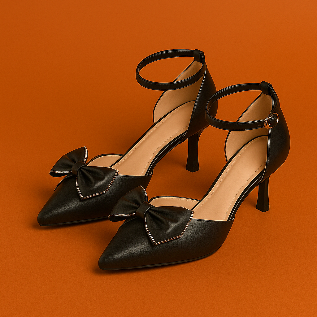 Naked Soles | ArlenBow | Women's Bow Heels – Feminine Detail