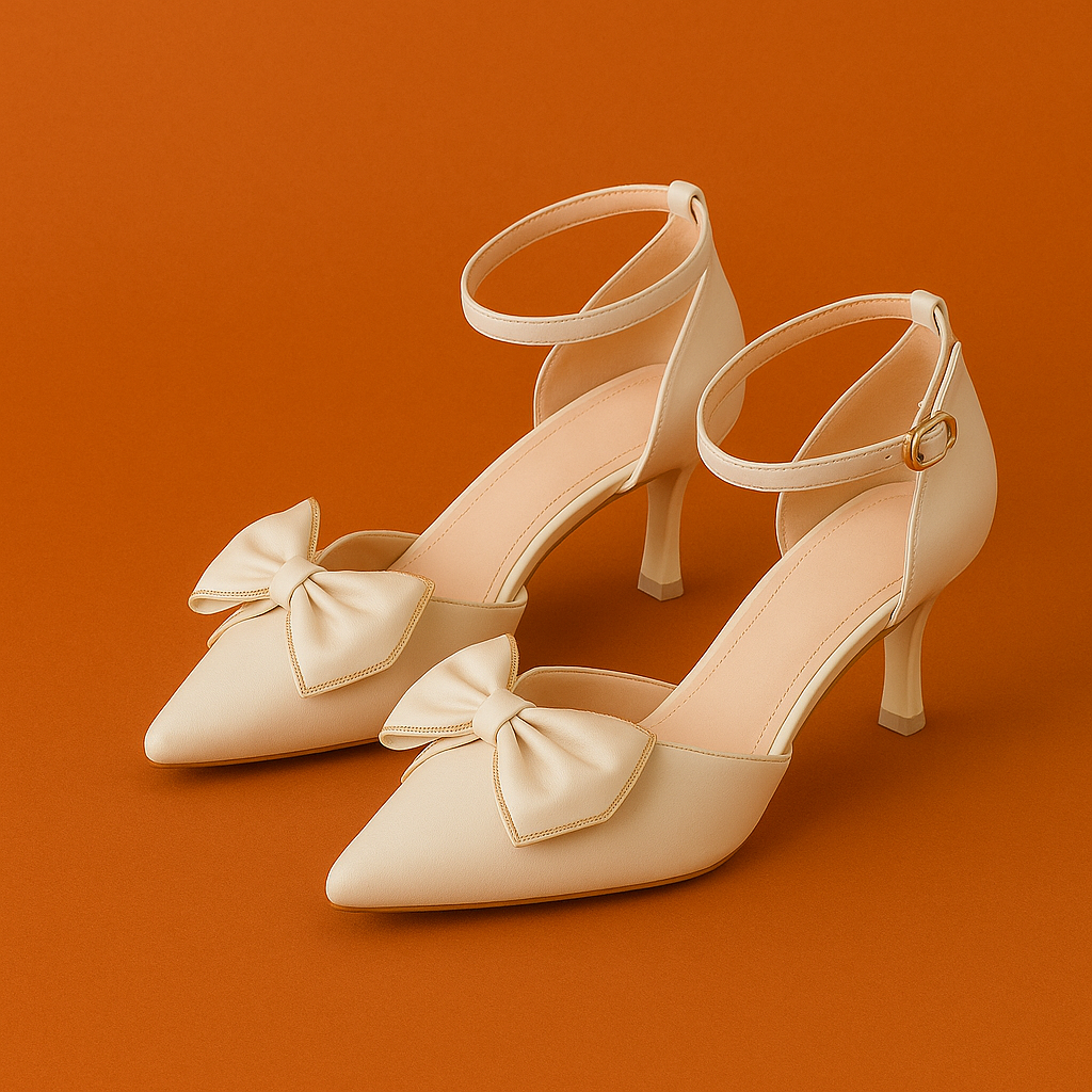 Naked Soles | ArlenBow | Women's Bow Heels – Feminine Detail
