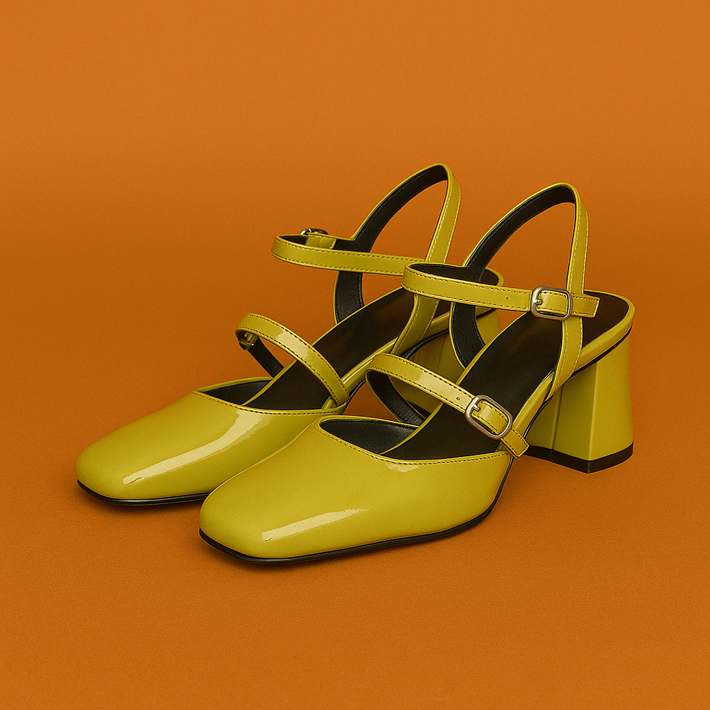 Naked Soles | Cheselle | Women's Vintage Block Heel Sandals