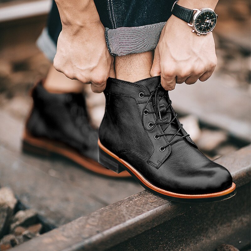 Naked Soles | ClyCare | Men's Leather Boots – Orthopaedic Wear Design