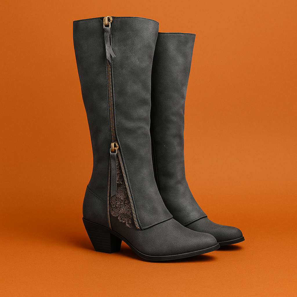 Naked Soles | Elara | Women's Elegant Summer Heeled Boots – Chic & Refined