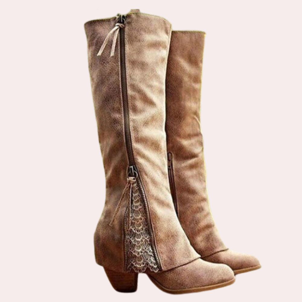 Naked Soles | Elara | Women's Elegant Summer Heeled Boots – Chic & Refined