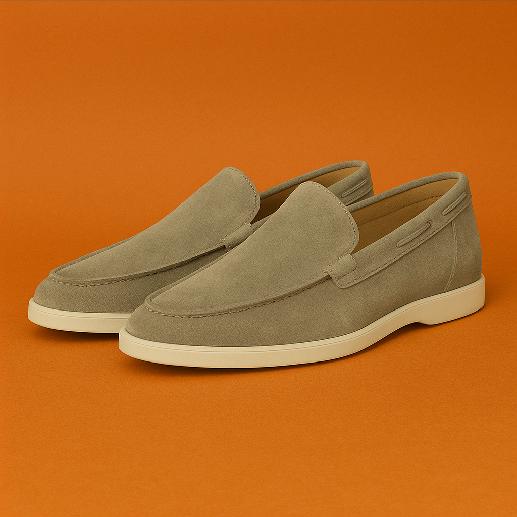 Naked Soles | ElmoSuede | Brown Suede Loafers for Men – Timeless Style
