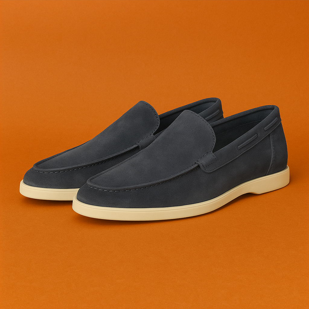 Naked Soles | ElmoSuede | Brown Suede Loafers for Men – Timeless Style