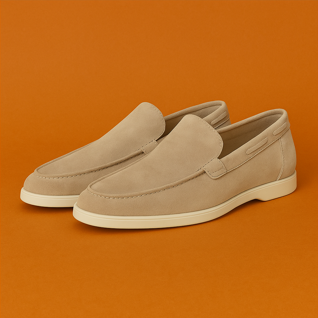 Naked Soles | ElmoSuede | Brown Suede Loafers for Men – Timeless Style