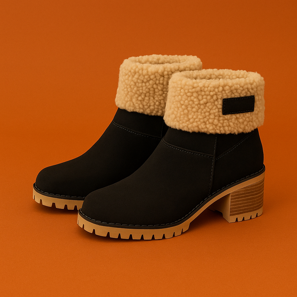 Naked Soles | FrostRise | Mid Heel Boots – Winter-Ready Style