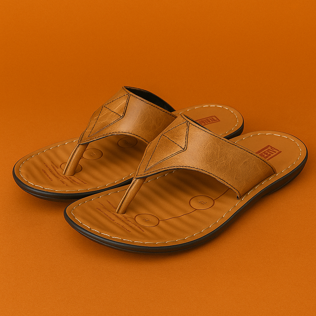 Naked Soles | Lowmere | Men's Leather Summer Slides – Lightweight & Durable