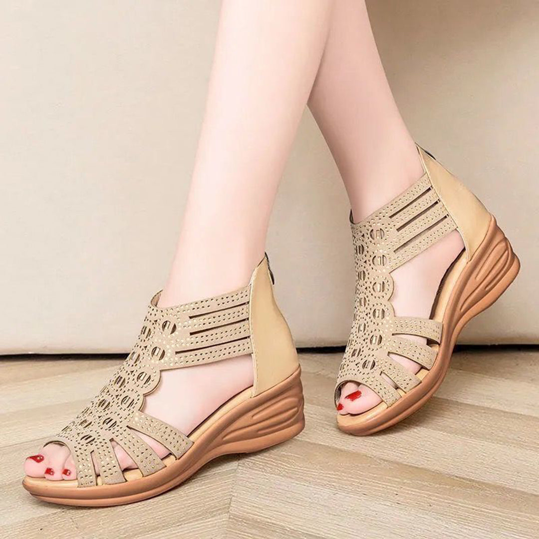 Naked Soles | Luma | Women's Leather Summer Sandals– Effortless Comfort
