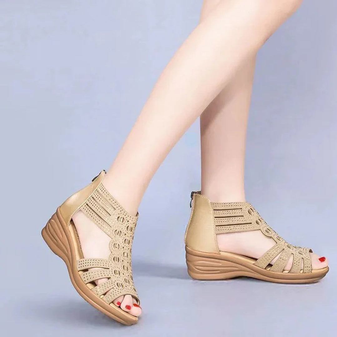 Naked Soles | Luma | Women's Leather Summer Sandals– Effortless Comfort