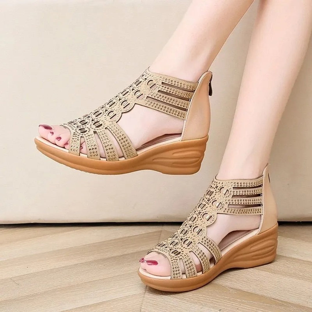 Naked Soles | Luma | Women's Leather Summer Sandals– Effortless Comfort