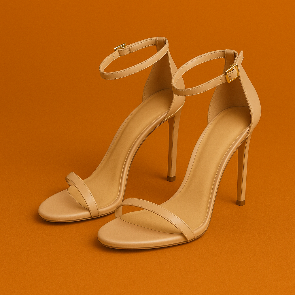Naked Soles | Lumetta | Women's Summer Heeled Sandals with Ankle Strap – Effortless Grace