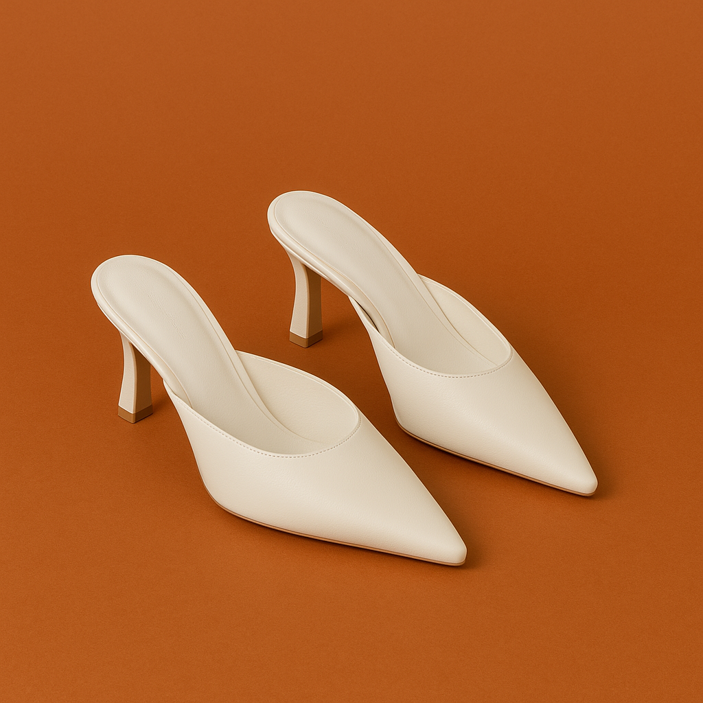 Naked Soles | Lysara | Women's Pointed Toe Heeled Mules
