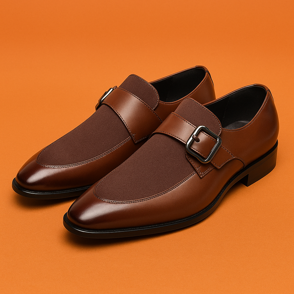 Naked Soles | Montique | Men's Monk Strap Loafers – Elegant Finish