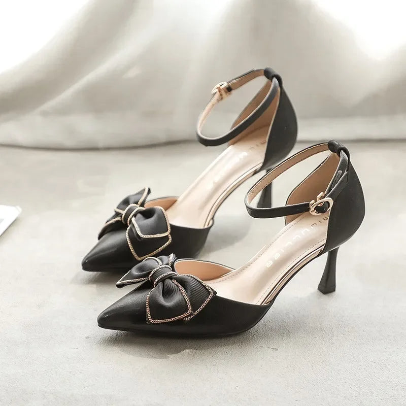 Naked Soles | Notta | Women's Bow Heels – Evening Elegance
