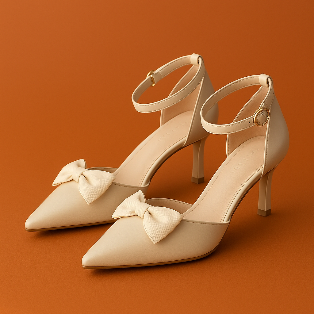Naked Soles | Notta | Women's Bow Heels – Evening Elegance