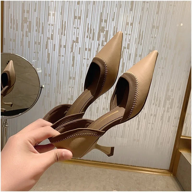 Naked Soles | ParisGlam | Women's Slim Heel Sandals – Effortless Sophistication