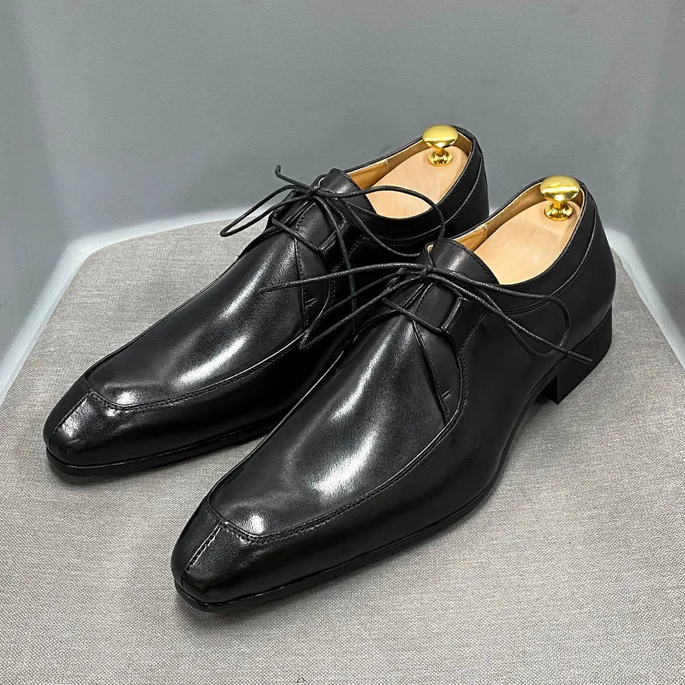 Naked Soles | RegalTread | Square-Toe Business Leather Shoes – Executive Look
