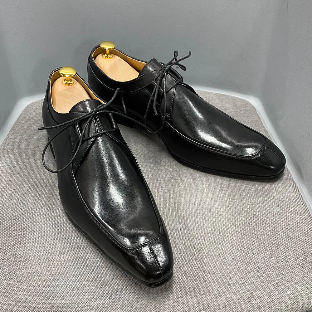 Naked Soles | RegalTread | Square-Toe Business Leather Shoes – Executive Look