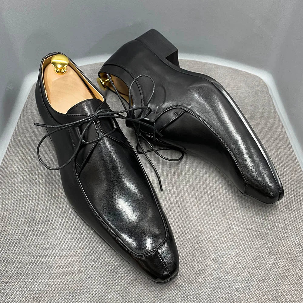 Naked Soles | RegalTread | Square-Toe Business Leather Shoes – Executive Look