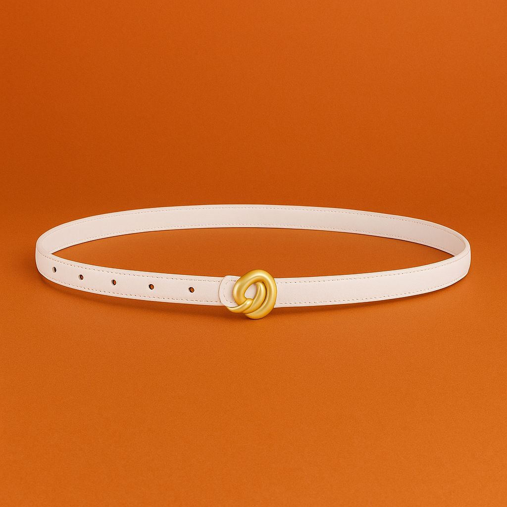 Naked Soles | VersetteKnot | Women's Leather Belt – Modern Twist Detail