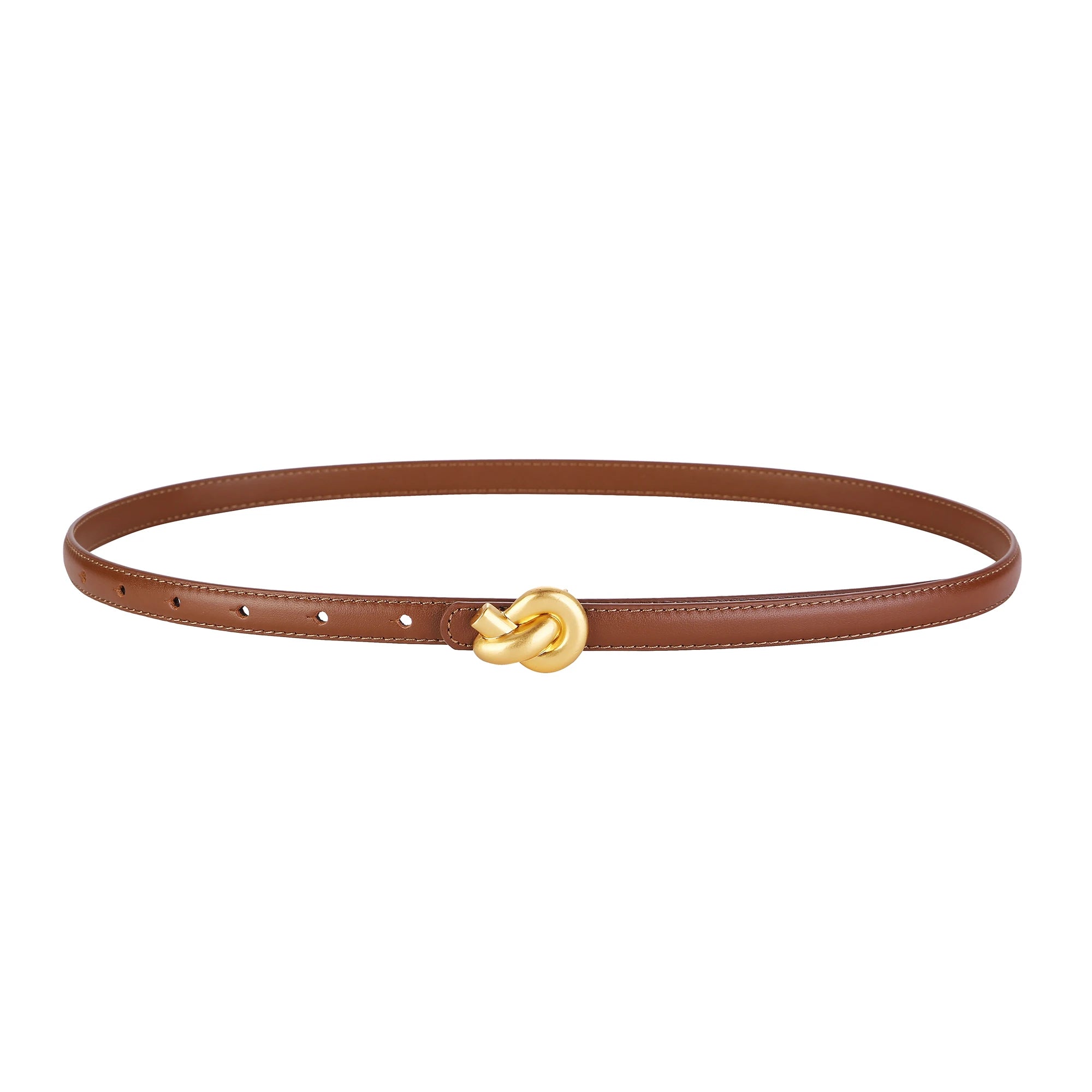 Naked Soles | VersetteKnot | Women's Leather Belt – Modern Twist Detail