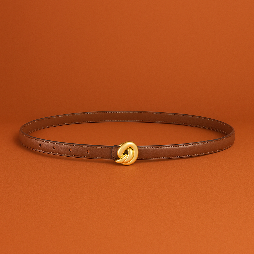 Naked Soles | VersetteKnot | Women's Leather Belt – Modern Twist Detail