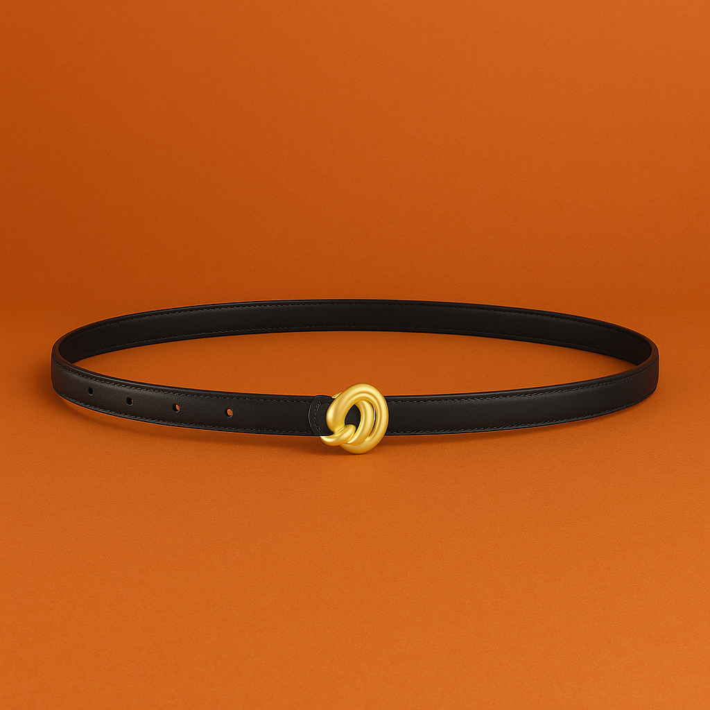 Naked Soles | VersetteKnot | Women's Leather Belt – Modern Twist Detail