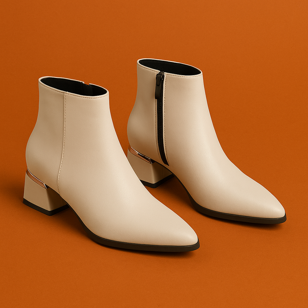 Naked Soles | VexaBoot | Women's Block Heel Ankle Boots – Modern Structure